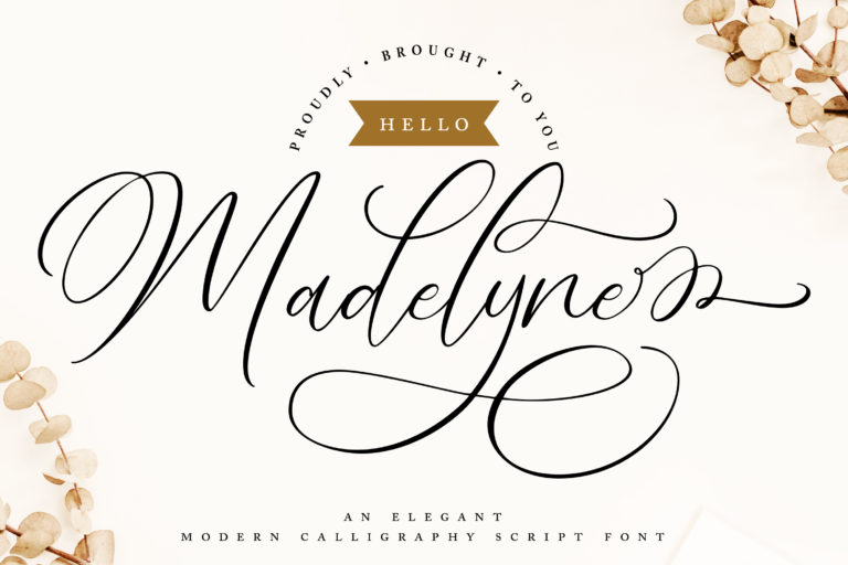 Hello Madelyne - Elegant Script Font | Typefactory.co