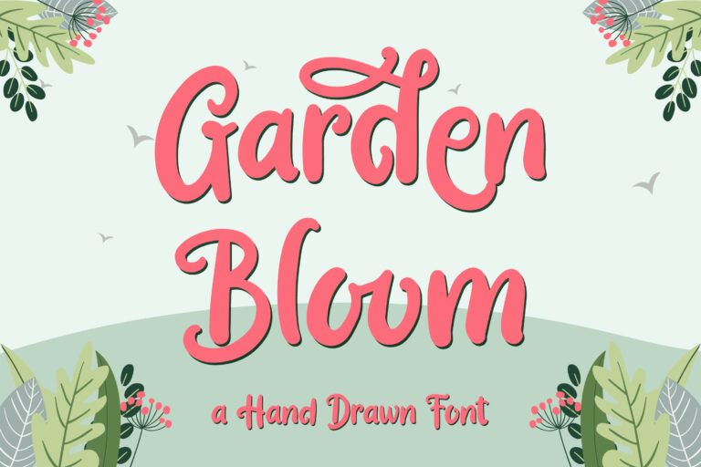 Garden Bloom - Hand Drawn Font | Typefactory.co