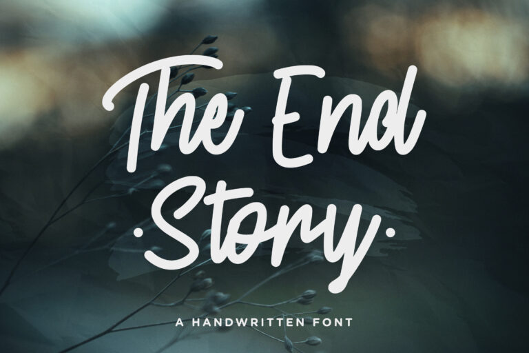 The End Story - Handwritten Font | Typefactory.co