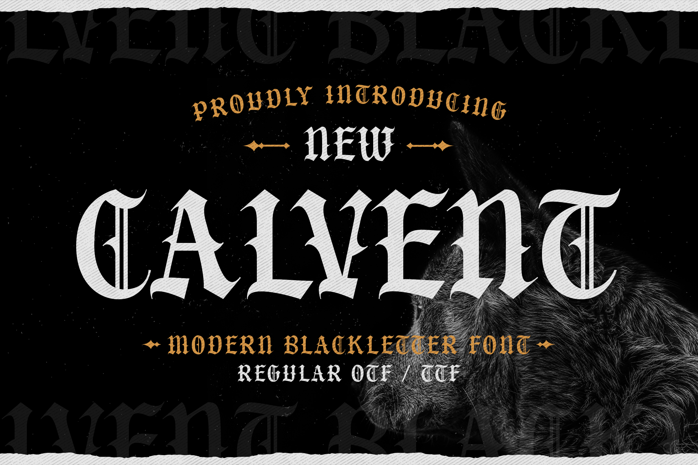 Calvent - Modern Blackletter Font | Typefactory.co