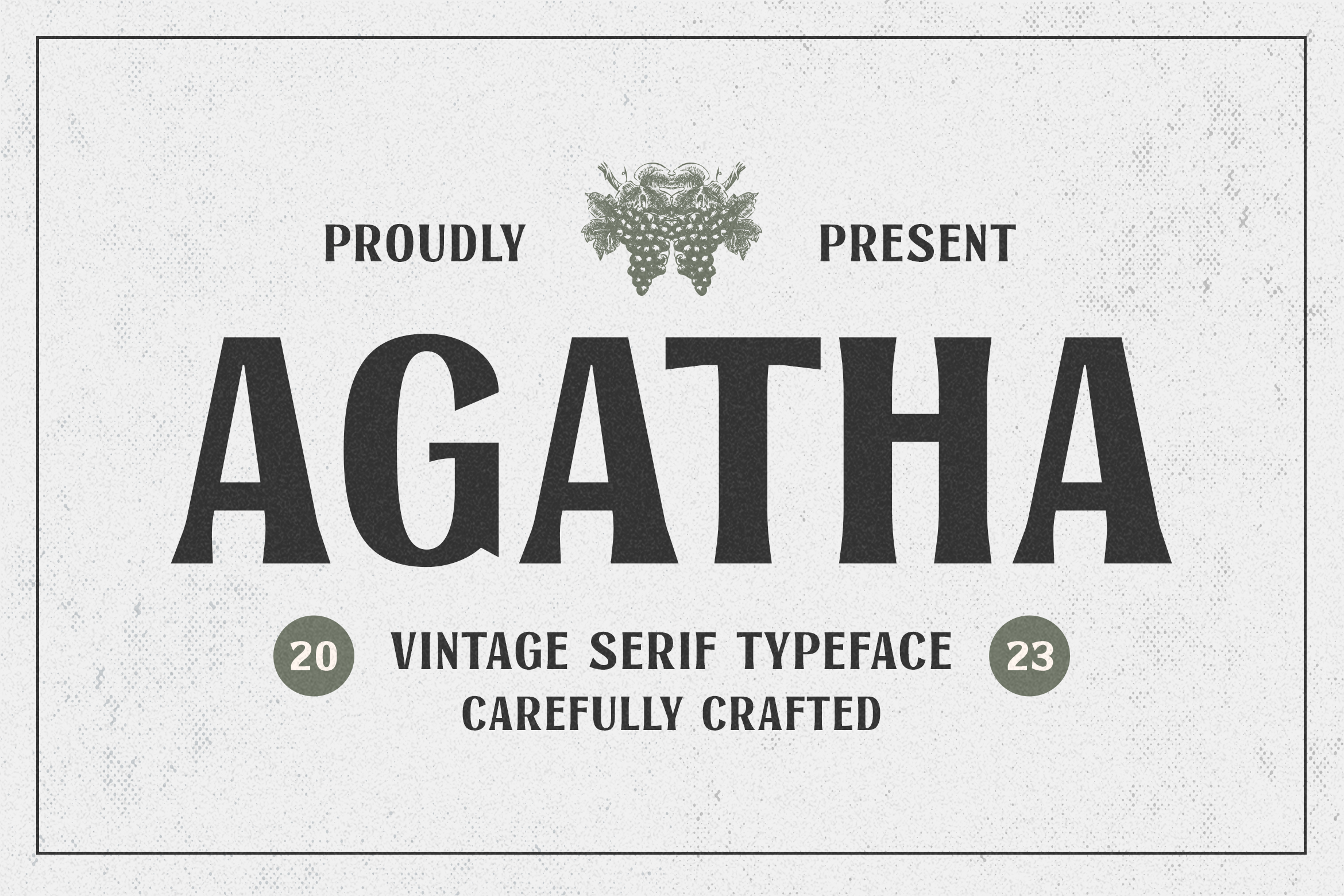 Agatha Vintage Serif Typeface Typefactory.co