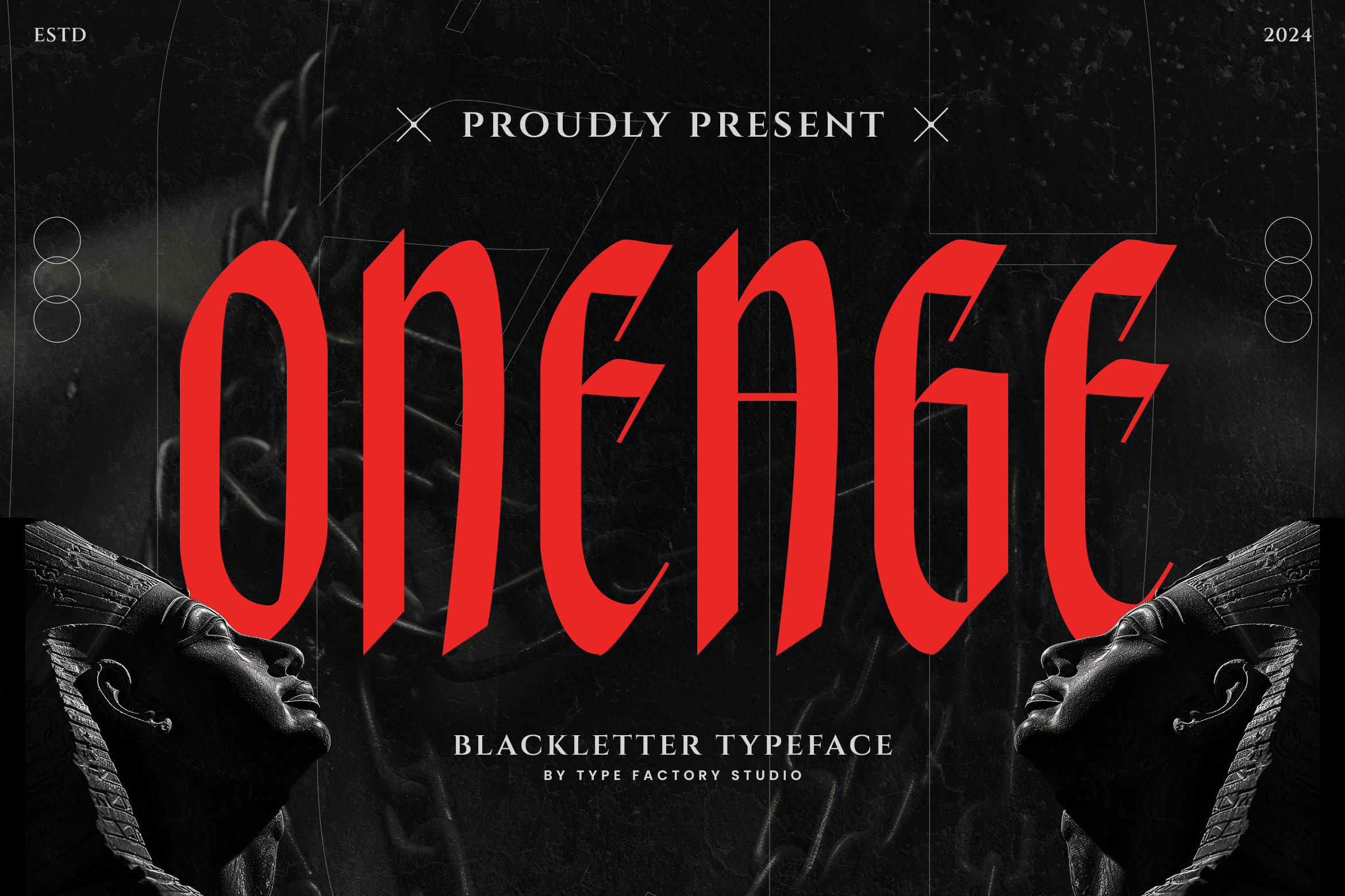 Oneage Oneage - Blackletter Typeface | Typefactory.co