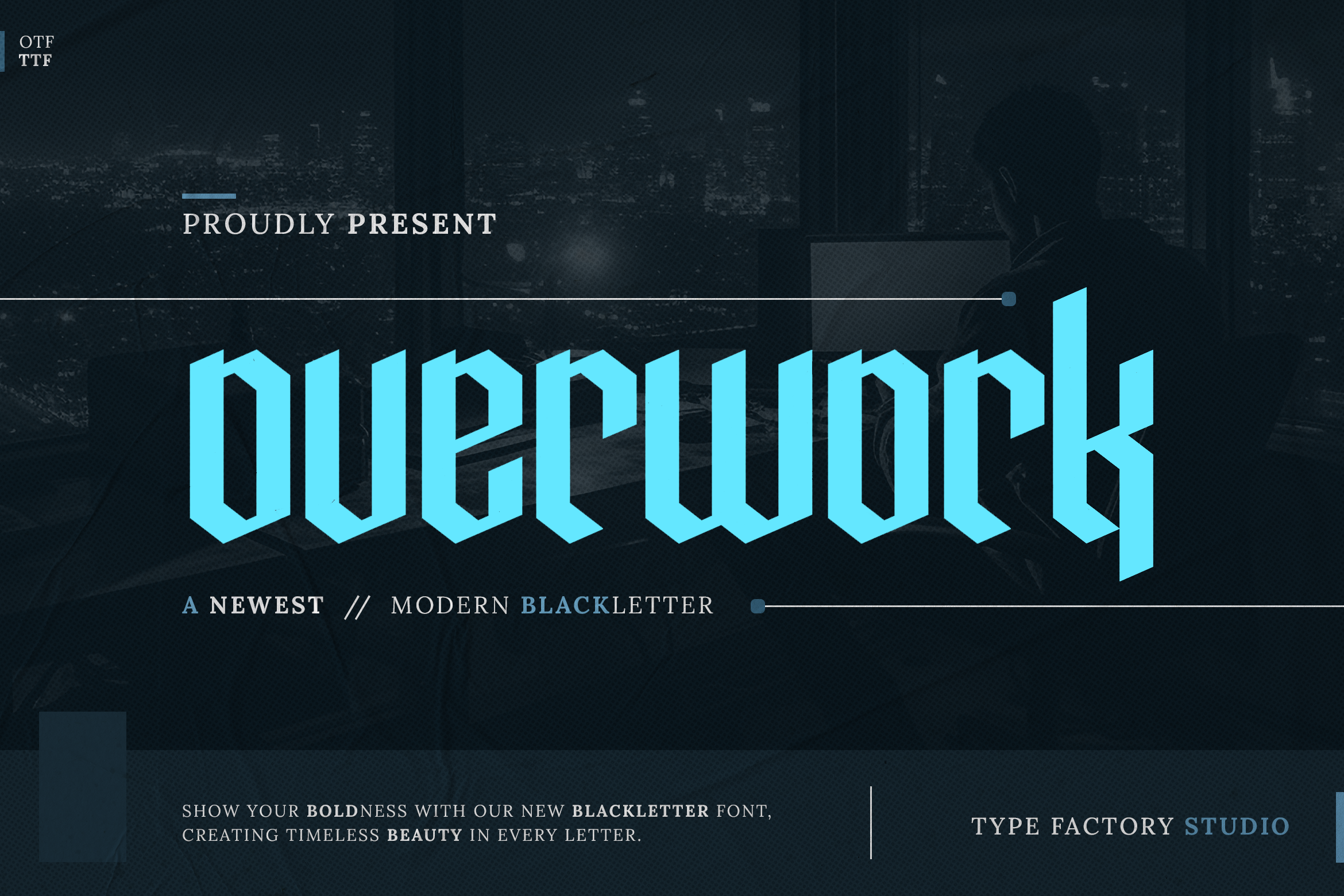 Overwork Factory Modern Blackletter – Overwork | Typefactory.co